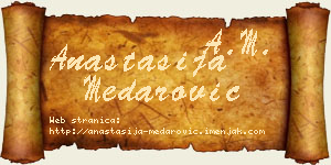 Anastasija Medarović vizit kartica